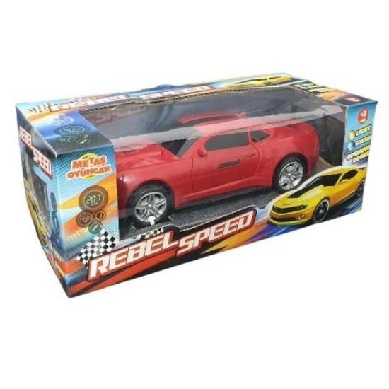 Çarp Dön Işıklı Sesli Camaro KIRMIZI - CMR-063 (Lisinya) Çarp Dön Işıklı Sesli Camaro KIRMIZI - CMR-063 (Lisinya)