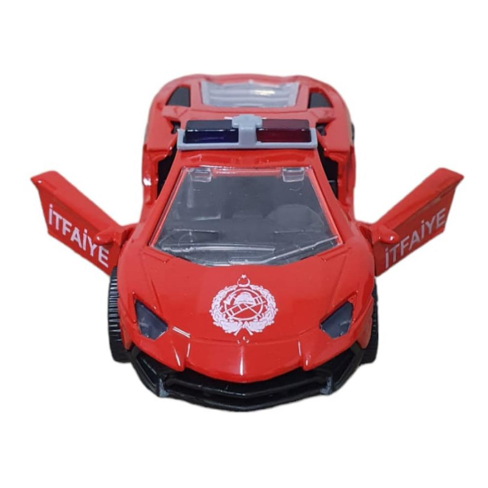 Çek Bırak Metal Araba Lamborgini - ILK003 - İtfaiye (Lisinya) Çek Bırak Metal Araba Lamborgini - ILK003 - İtfaiye (Lisinya)