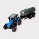 Çek Bırak Römorklu Traktör 25Cm - Mavi Su Tankı (Lisinya) Çek Bırak Römorklu Traktör 25Cm - Mavi Su Tankı (Lisinya)