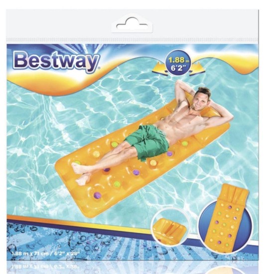 Deniz Yatağı Dik Yastıklı Bardaklı Yatak 188x71 Cm Bestway - 43014 (Lisinya) Deniz Yatağı Dik Yastıklı Bardaklı Yatak 188x71 Cm Bestway - 43014 (Lisinya)