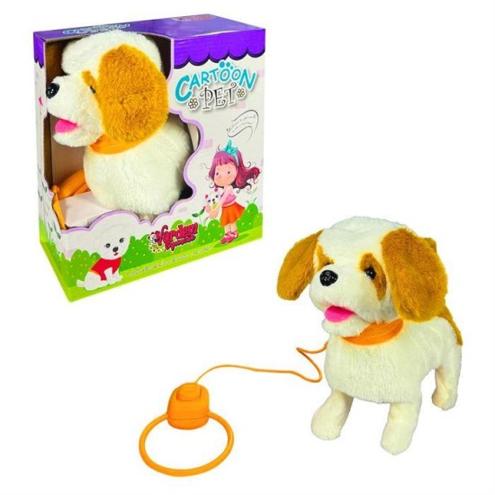 Peluş Tasmalı Yürüyen Köpek - FT-B019 (Lisinya) Peluş Tasmalı Yürüyen Köpek - FT-B019 (Lisinya)