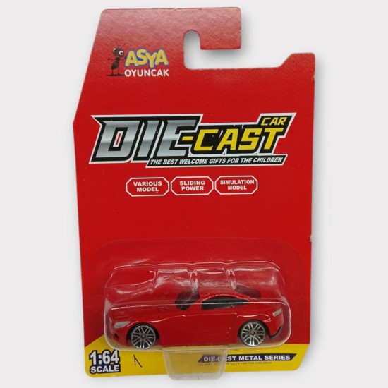 Metal Mini Arabalar 8 cm - Kırmızı - 1 (Lisinya) Metal Mini Arabalar 8 cm - Kırmızı - 1 (Lisinya)