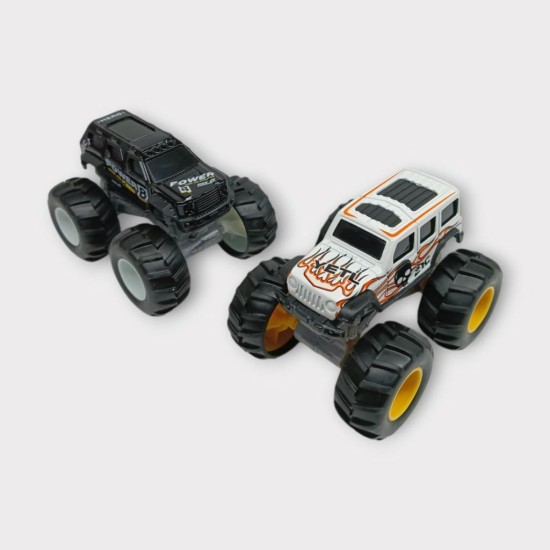 Mini Off-Road Araçlar 2'li - Siyah Beyaz (Lisinya) Mini Off-Road Araçlar 2'li - Siyah Beyaz (Lisinya)