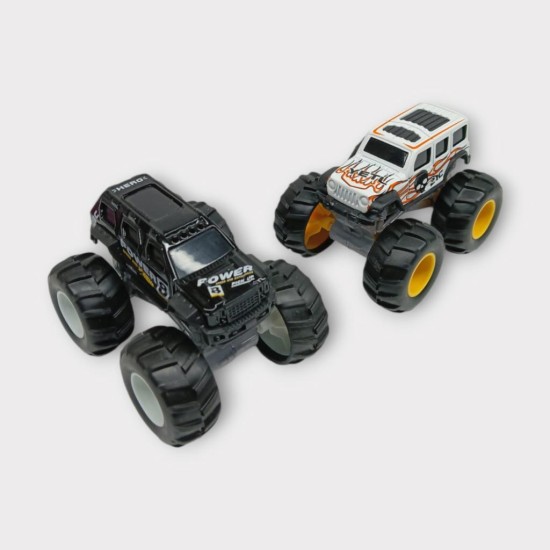 Mini Off-Road Araçlar 2'li - Siyah Beyaz (Lisinya) Mini Off-Road Araçlar 2'li - Siyah Beyaz (Lisinya)