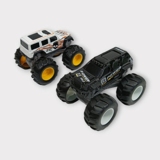 Mini Off-Road Araçlar 2'li - Siyah Beyaz (Lisinya) Mini Off-Road Araçlar 2'li - Siyah Beyaz (Lisinya)