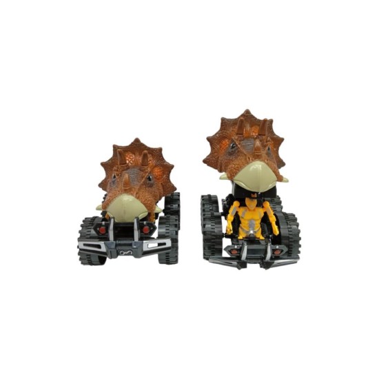 Sürtmeli Dinazor Robota Dönüşen Araba 14 Cm - Kahverengi (Lisinya) Sürtmeli Dinazor Robota Dönüşen Araba 14 Cm - Kahverengi (Lisinya)
