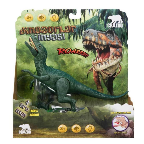 Velociraptors Dinozor Işıklı Sesli - RS6171 (Lisinya) Velociraptors Dinozor Işıklı Sesli - RS6171 (Lisinya)