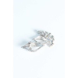 Zirkon Taşlı Metal Broş - Lisinya