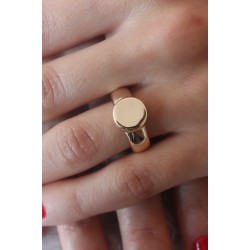 Gold Renk Daire Model Kadın Yüzük - Lisinya