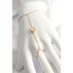 316L Çelik Gold Renk Kalp Model Şahmeran - Lisinya