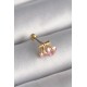 316L Çelik Gold Renk Pembe Zirkon Taşlı Kalp Tragus Piercing - Lisinya 316L Çelik Gold Renk Pembe Zirkon Taşlı Kalp Tragus Piercing - Lisinya