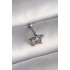 316L Çelik Gümüş Renk Renkli Zirkon Taşlı Yıldız Model Tragus Piercing - Lisinya