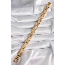 316L Çelik Gold Renk Unisex Bileklik - Lisinya