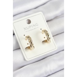 Xuping Zirkon Taşlı Halka Model Gold Renk Kadın Küpe - Lisinya