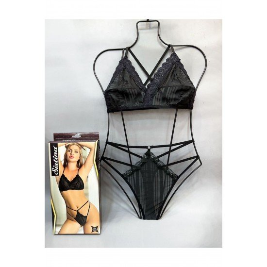 Siyah Bralet Sütyen Takım Siyah Bralet Sütyen Takım