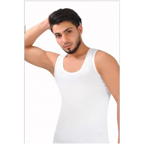 Beyaz Erkek Atlet Pamuklu Penye-SİSMEN01 Beyaz Erkek Atlet Pamuklu Penye-SİSMEN01