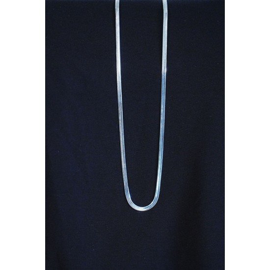 İtalyan Çelik Kolye 45cm 4mm Paslanmaz Gümüş İtalyan Çelik Kolye 45cm 4mm Paslanmaz Gümüş