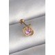 316L Çelik Gold Renk Pembe Mineli Kalp Zirkon Taş Detay Tragus Piercing - Lisinya 316L Çelik Gold Renk Pembe Mineli Kalp Zirkon Taş Detay Tragus Piercing - Lisinya