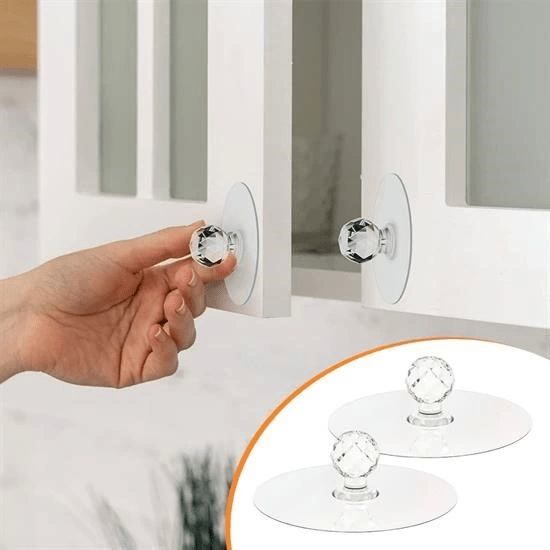 2 Adet Kristal Kendiliğinden Güçlü Yapışkanlı Kulp Askısı Tutma Kolu ( Lisinya ) 2 Adet Kristal Kendiliğinden Güçlü Yapışkanlı Kulp Askısı Tutma Kolu ( Lisinya )