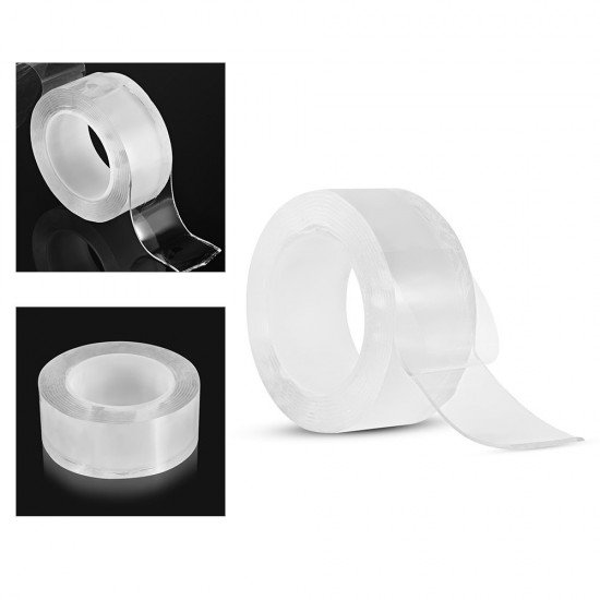 2 metre x 3 cm Şeffaf Güçlü Nano Çift Taraflı Silikon Jel Yapıştırıcı Bant 2 metre x 3 cm Şeffaf Güçlü Nano Çift Taraflı Silikon Jel Yapıştırıcı Bant