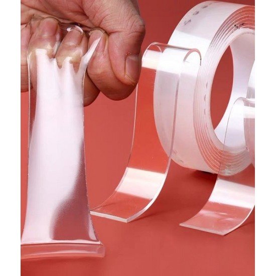 2 metre x 3 cm Şeffaf Güçlü Nano Çift Taraflı Silikon Jel Yapıştırıcı Bant 2 metre x 3 cm Şeffaf Güçlü Nano Çift Taraflı Silikon Jel Yapıştırıcı Bant