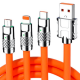 3 İn 1 Type-c + Micro Usb + Lightning Hızlı Şarj Kablosu Silikon Kablo 1 Metre Opp Ambalaj ( Lisinya )