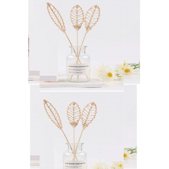 3 Tek Adet 3 Model Aromaterapi Koku Dağıtıcı Rattan Şişe Ahşap Difüzör Çubuk (Spiral-Yaprak-Dalgalı) 3 Tek Adet 3 Model Aromaterapi Koku Dağıtıcı Rattan Şişe Ahşap Difüzör Çubuk (Spiral-Yaprak-Dalgalı)