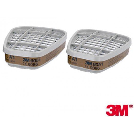 3M 6051 A1 Organik Gaz Buhar Filtresi 3M 6051 A1 Organik Gaz Buhar Filtresi