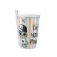 4 Adet Kendinden Pipetli Bardak 400 Ml 4 Adet Kendinden Pipetli Bardak 400 Ml