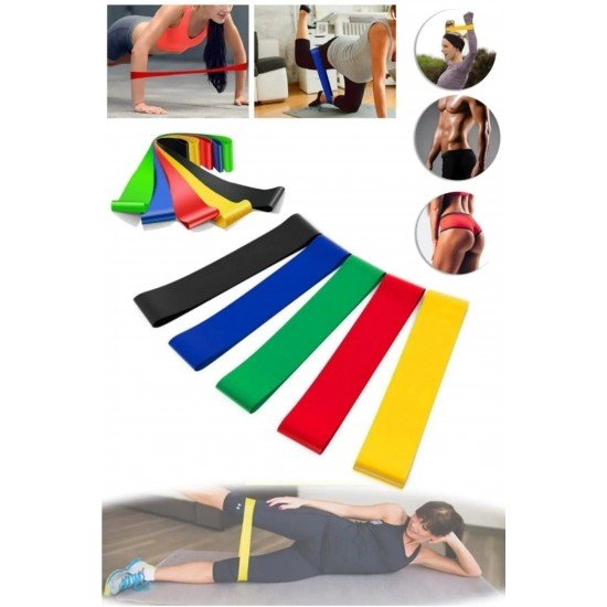 5 Li Set Aerobik Bandı Fitness Egzersiz Plates Direnç Lastiği Crossfit Kas Germe Ve Jimnastik Seti 5 Li Set Aerobik Bandı Fitness Egzersiz Plates Direnç Lastiği Crossfit Kas Germe Ve Jimnastik Seti