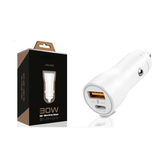 30w Usb Ve Usb-c Pd Araba Şarj Cihazı Hızlı Şarj, İphone Ve Android Uyumlu, Çift Çıkışlı ( Lisinya ) 30w Usb Ve Usb-c Pd Araba Şarj Cihazı Hızlı Şarj, İphone Ve Android Uyumlu, Çift Çıkışlı ( Lisinya )