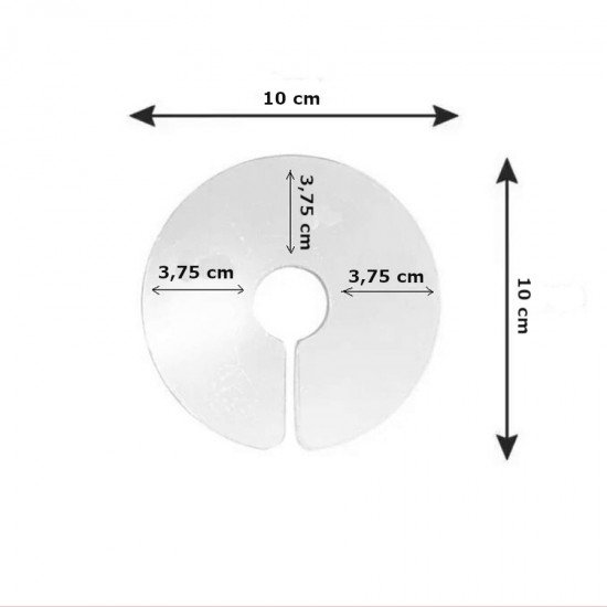 Elizabet Şeffaf Kuş Yakalığı 3.75 cm-10 cm Standart Elizabet Şeffaf Kuş Yakalığı 3.75 cm-10 cm Standart