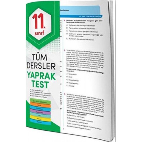 11. Sınıf Tüm Dersler Yaprak Test 11. Sınıf Tüm Dersler Yaprak Test