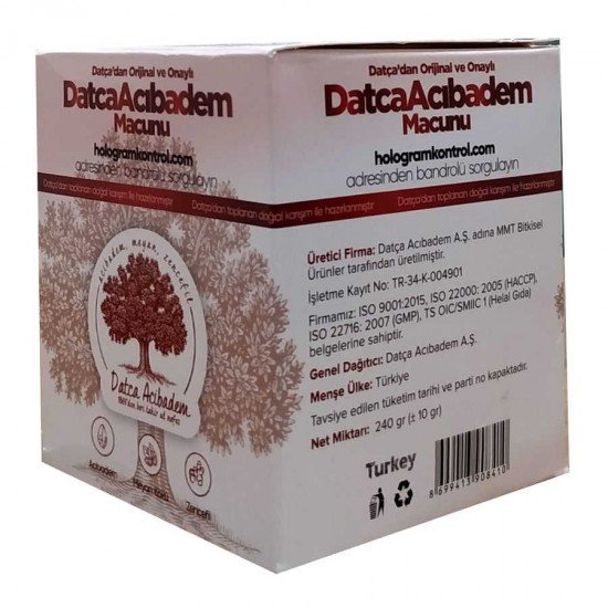 Acıbadem Macunu 240 Gr Acıbadem Macunu 240 Gr