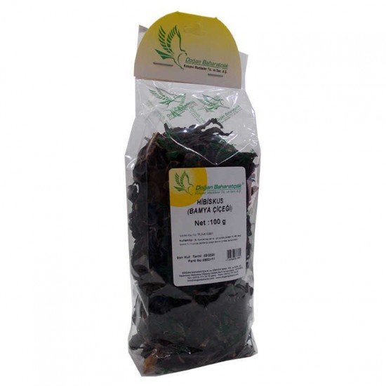 Afrika Bamya Çiçeği Hibiskus Mekke Gülü Doğal 100 Gr Paket Afrika Bamya Çiçeği Hibiskus Mekke Gülü Doğal 100 Gr Paket