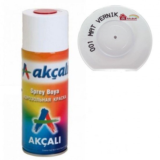 Akçalı Sprey Boya 400 001 Mat Vernik Akçalı Sprey Boya 400 001 Mat Vernik