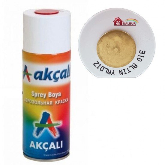 Akçalı Sprey Boya 400 ml 310 Altın Yaldız Akçalı Sprey Boya 400 ml 310 Altın Yaldız