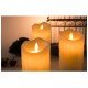 Alevli Led Mum Hareketli Alev Görünümlü Dekoratif Mum - 3lü Set Alevli Led Mum Hareketli Alev Görünümlü Dekoratif Mum - 3lü Set