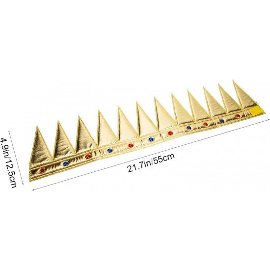 Altın Renk Eva Yumuşak Kral Kraliyet Tacı Yetişkin Çocuk Uyumlu 55 cm Altın Renk Eva Yumuşak Kral Kraliyet Tacı Yetişkin Çocuk Uyumlu 55 cm