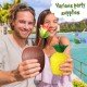 Ananas & Hindistan Cevizi Tasarımlı Pipetli Bardak Seti (6 Adet) Ananas & Hindistan Cevizi Tasarımlı Pipetli Bardak Seti (6 Adet)