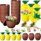 Ananas & Hindistan Cevizi Tasarımlı Pipetli Bardak Seti (6 Adet) Ananas & Hindistan Cevizi Tasarımlı Pipetli Bardak Seti (6 Adet)