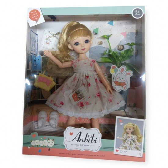 Anbibi Premium Bebek Hareketli Aksesuarlı - WX196-2-BEYAZ (Lisinya) Anbibi Premium Bebek Hareketli Aksesuarlı - WX196-2-BEYAZ (Lisinya)