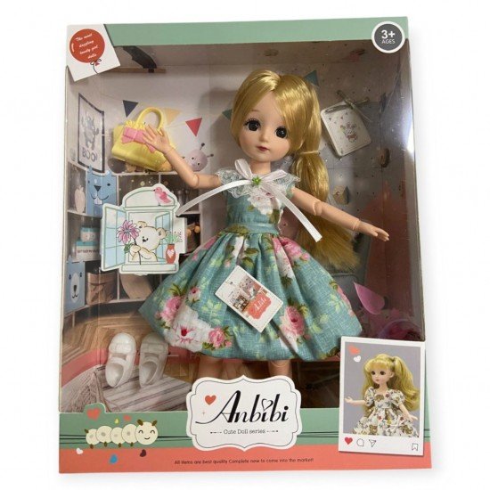 Anbibi Premium Bebek Hareketli Aksesuarlı - WX196-2-YEŞİL (Lisinya) Anbibi Premium Bebek Hareketli Aksesuarlı - WX196-2-YEŞİL (Lisinya)