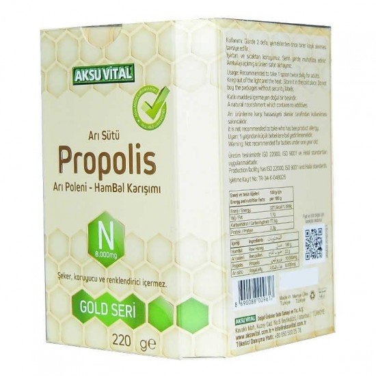 Arı Sütü Propolis Polen Bal Karışımı 220 Gr Arı Sütü Propolis Polen Bal Karışımı 220 Gr