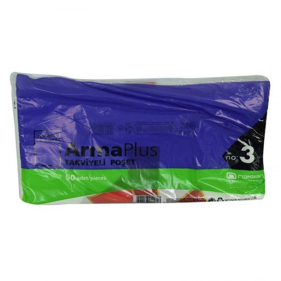 ArmaPlus Takviyeli Çanta Poşet Karma Desen Renk 30X45 50 Adet No:3 ArmaPlus Takviyeli Çanta Poşet Karma Desen Renk 30X45 50 Adet No:3