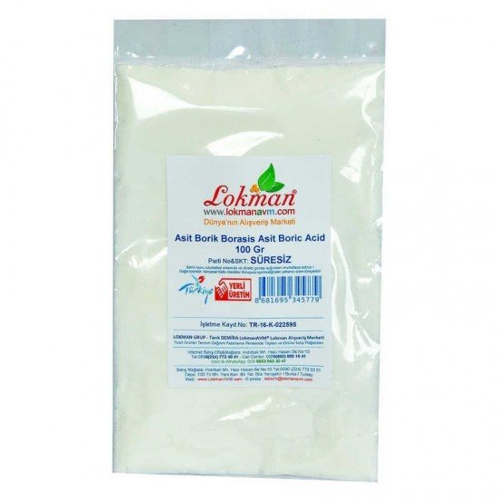 Asit Borik Borasis Asit Boric Acid 100 Gr Paket Asit Borik Borasis Asit Boric Acid 100 Gr Paket
