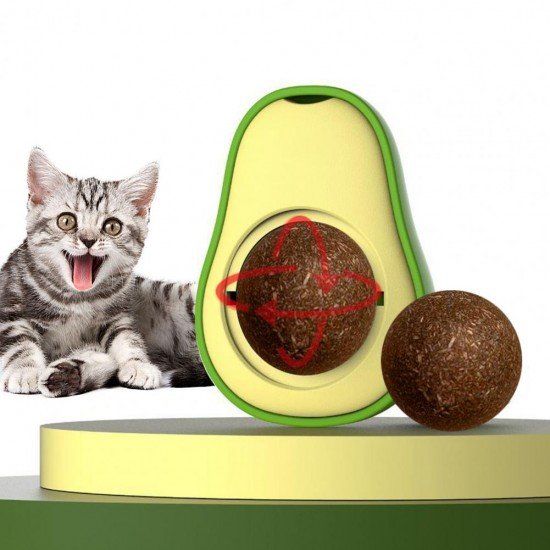 Avokado Dönen Kedi Nanesi Cat Oyun Topu Doğal Kedi Oyuncağı Avokado Dönen Kedi Nanesi Cat Oyun Topu Doğal Kedi Oyuncağı