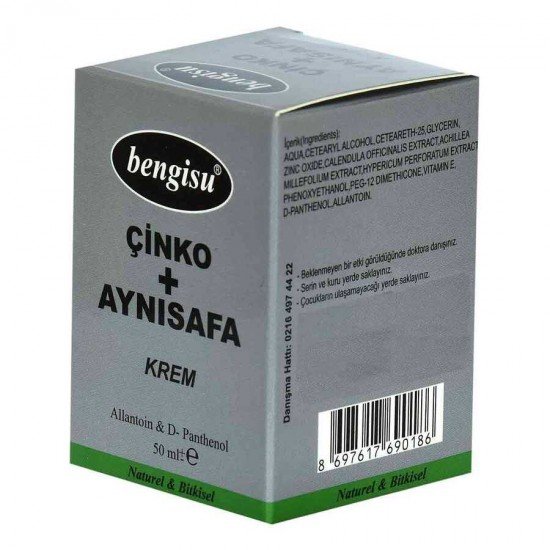 Aynısafa + Çinko sel Krem Allantoin ve D- Panthenol 50 ML