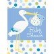 Baby Boy Stork Temalı Mavi Renk Baby Shower Davetiye 8 Adet Baby Boy Stork Temalı Mavi Renk Baby Shower Davetiye 8 Adet