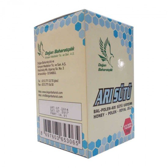 Bal Polen Arı Sütü Karışımı Normal Doz 10000 Mg Bal Polen Arı Sütü Karışımı Normal Doz 10000 Mg